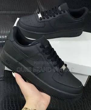 Medium Quality Nike Air Force Black Shoes