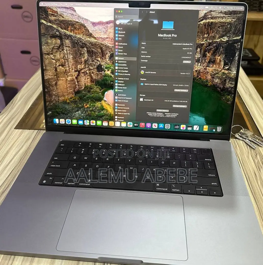 New Laptop Apple MacBook Pro 2021 M1 32GB Apple M1 SSD 512GB