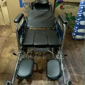 Toilet Folding Wheelchair, Seat Width:15 Inch,Model: PP048