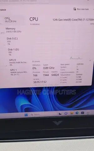 New Laptop HP Victus 15 16GB Intel Core I7 SSD 512GB