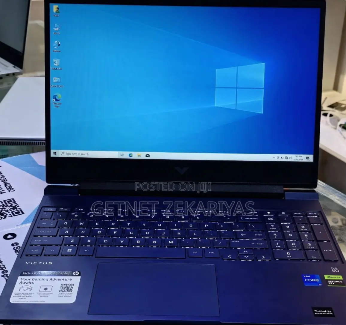 New Laptop HP Victus 15 16GB Intel Core I5 SSD 512GB