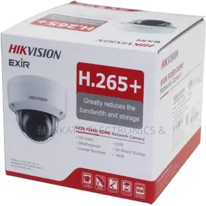 Hikvison H265+ Exir Fixed Dome Network Camera 4MP