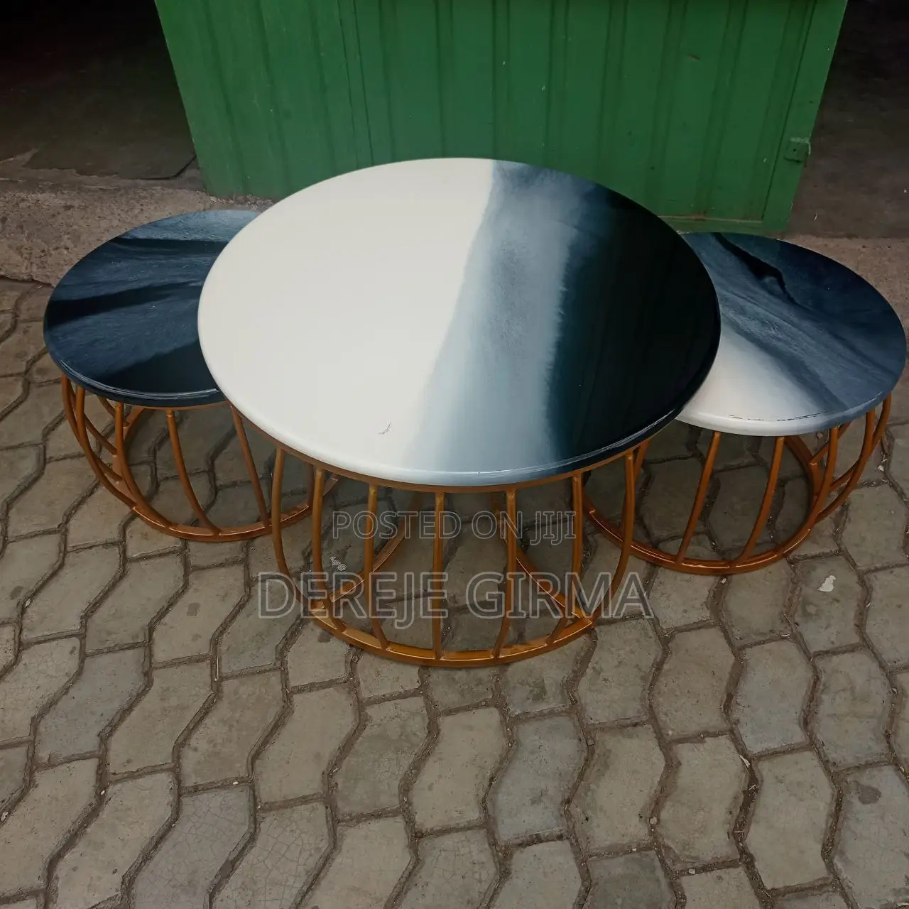 3pc ኢፖክሲ የመሀል ጠረጴዛ