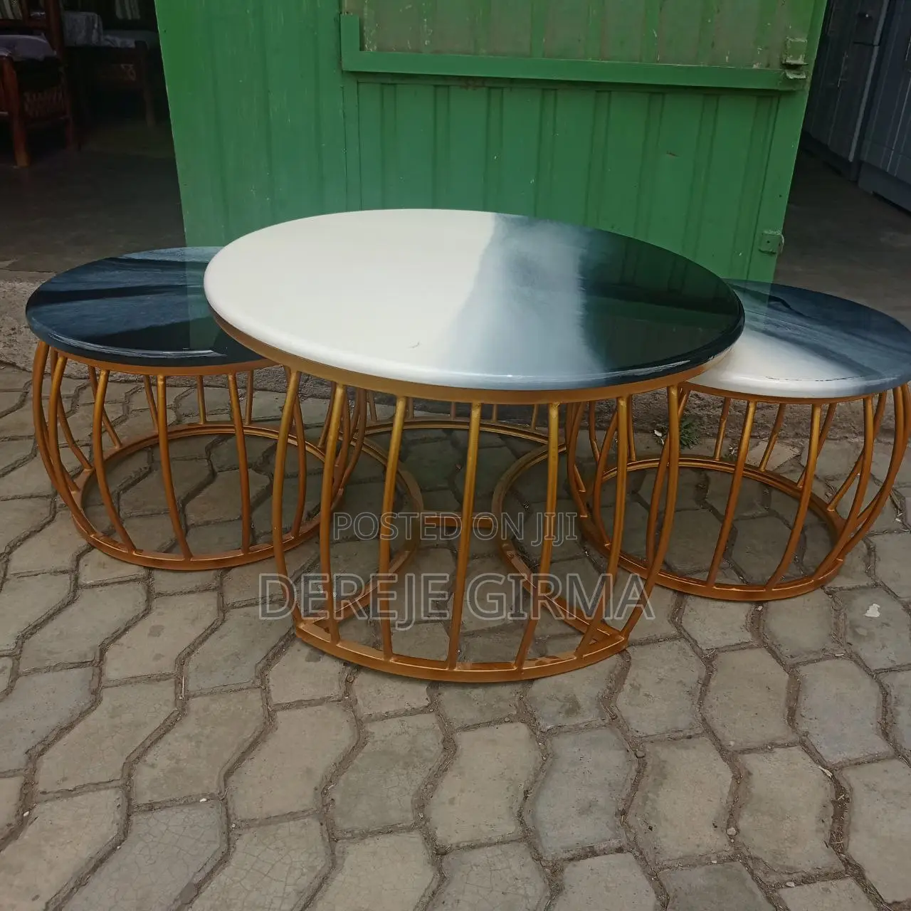 3pc ኢፖክሲ የመሀል ጠረጴዛ