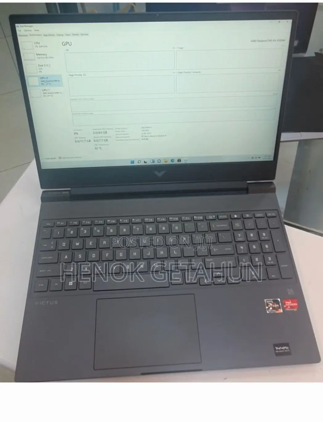 New Laptop HP Victus 15 16GB AMD Ryzen 5 SSD 512GB