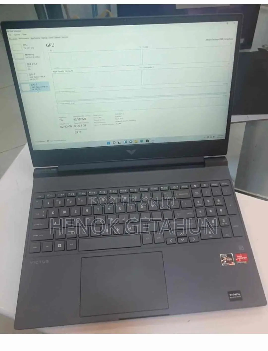 New Laptop HP Victus 15 16GB AMD Ryzen 5 SSD 512GB