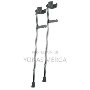 Photo - New Elbow Crutches Non-slip Rubber Tips Sold As A Pair