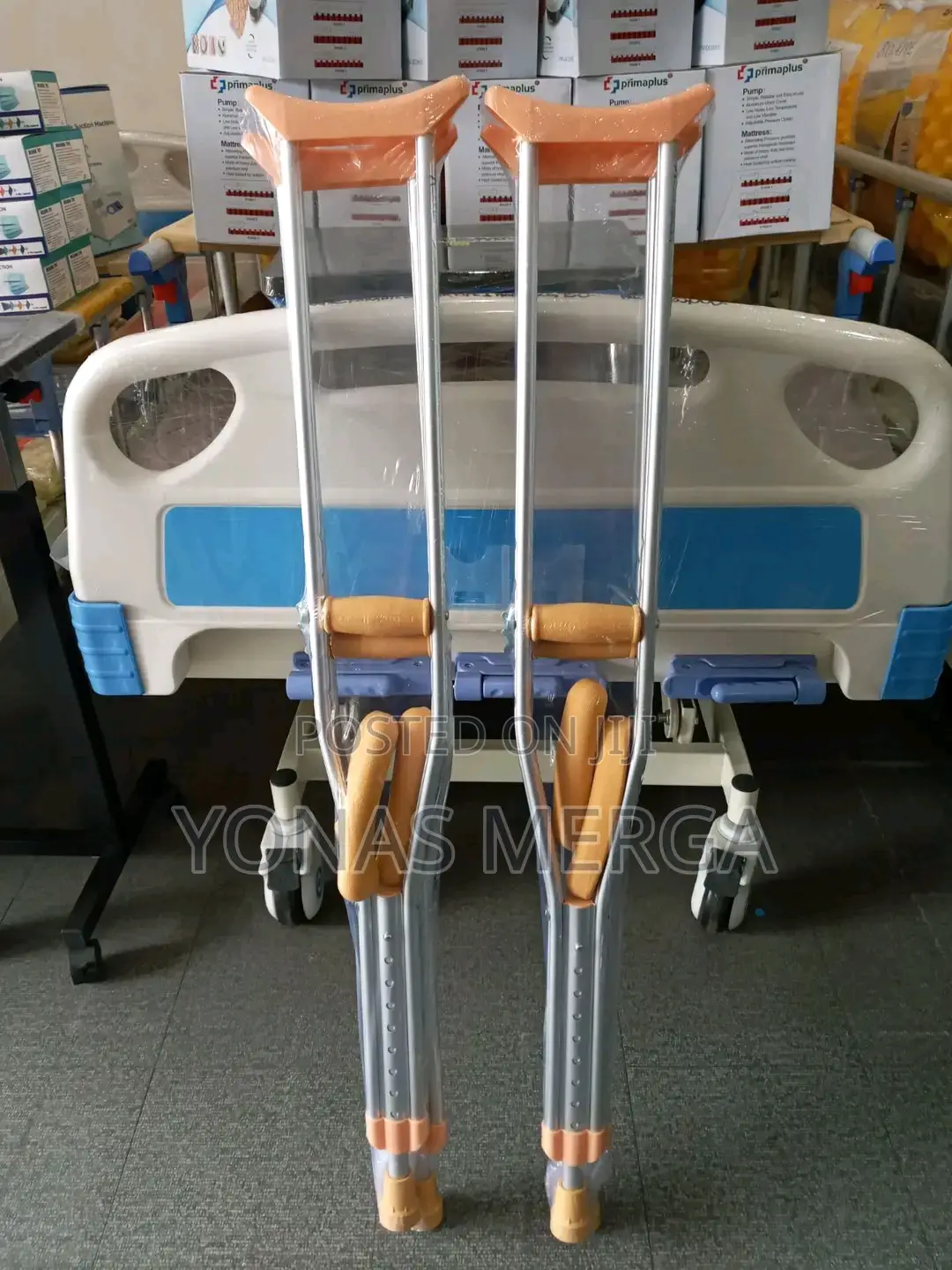 Aluminum Crutche (2pair),Absorber Underarm Crutches With Arm