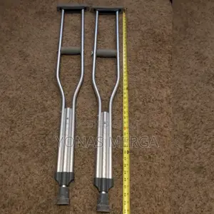 Photo - For Walking Pair, Aluminum Underarm, Push-Button Adjustment