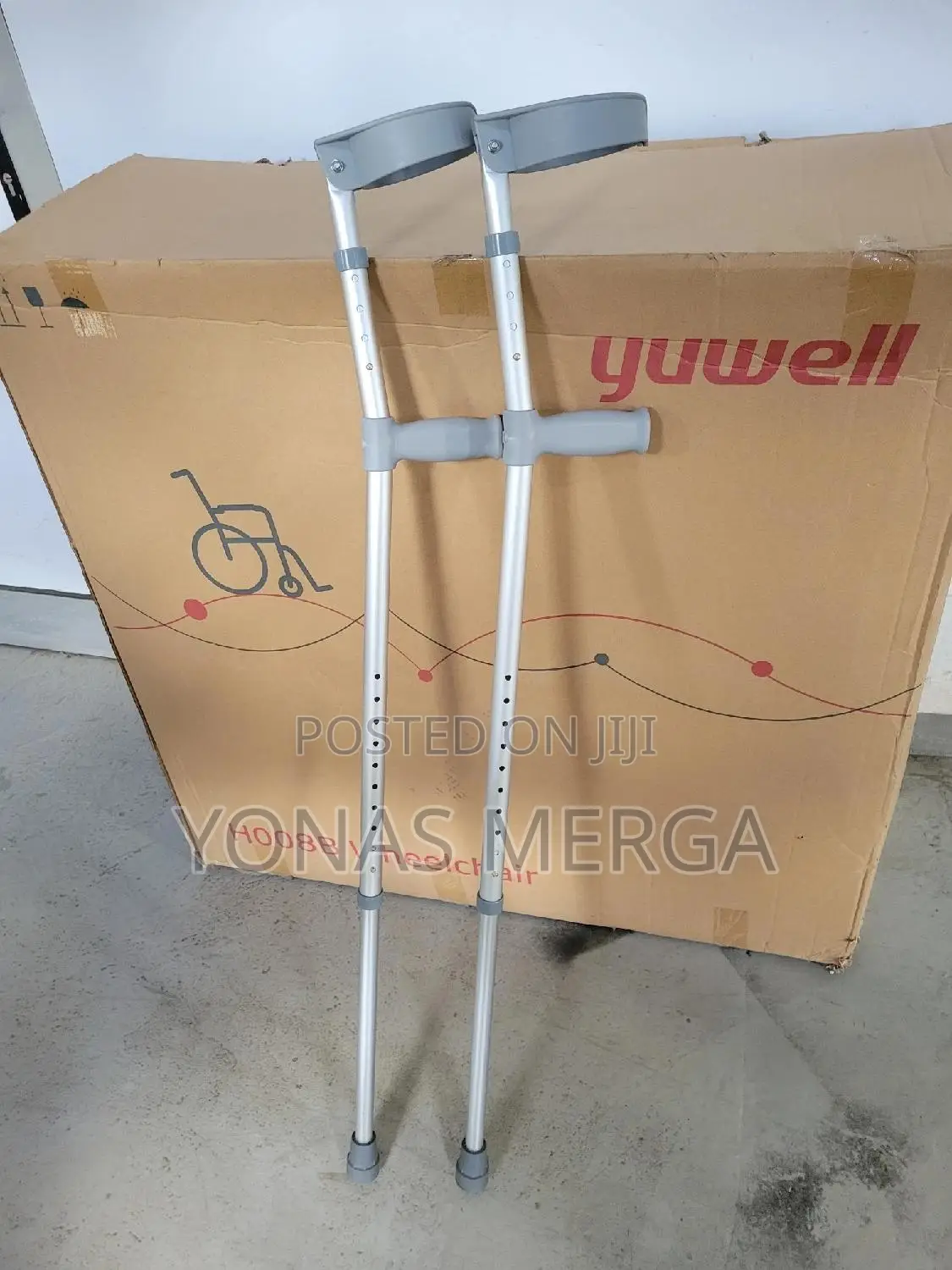 Adult Forearm Crutches With Full Cuff Easy, Mobility Support