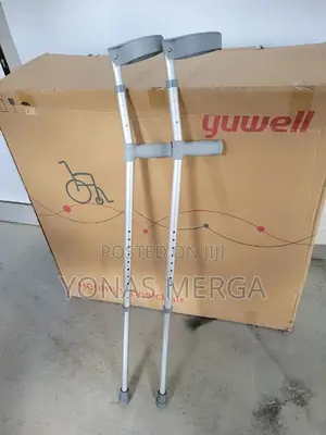 Photo - Adult Forearm Crutches With Full Cuff Easy, Mobility Support