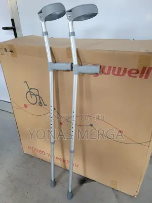 Photo - Crutches Suitable for Old People, Lame People (Silver) (2)