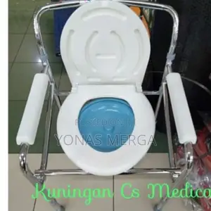 Photo - Folding 3-in-1 Commode Chair, Raised Toilet Seat