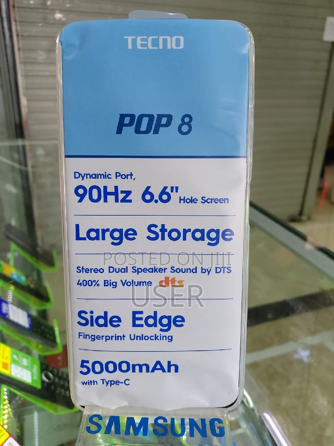 New Tecno Pop 8 64 GB White