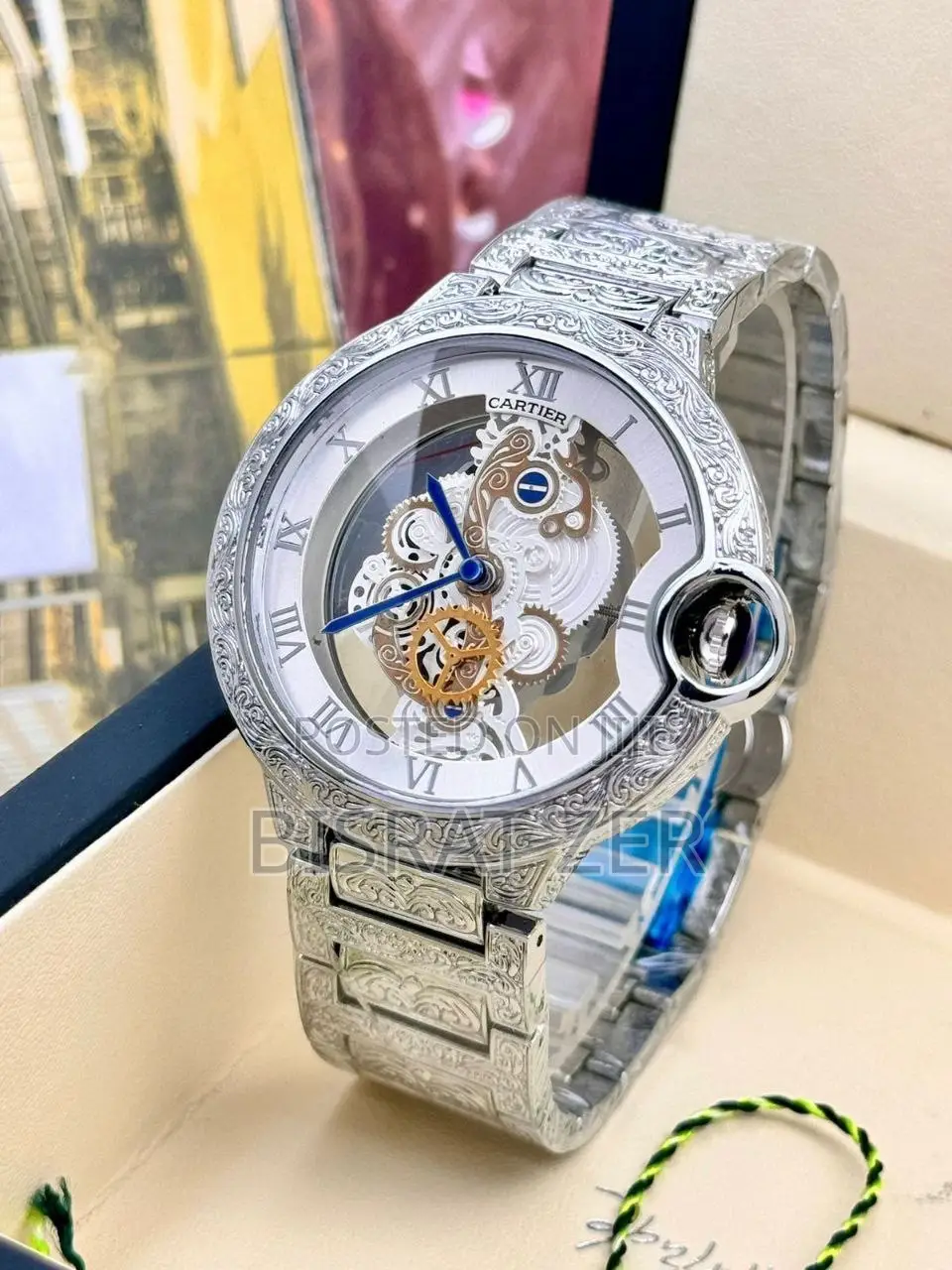  Cartier  for Men  Back Open Full Automatic