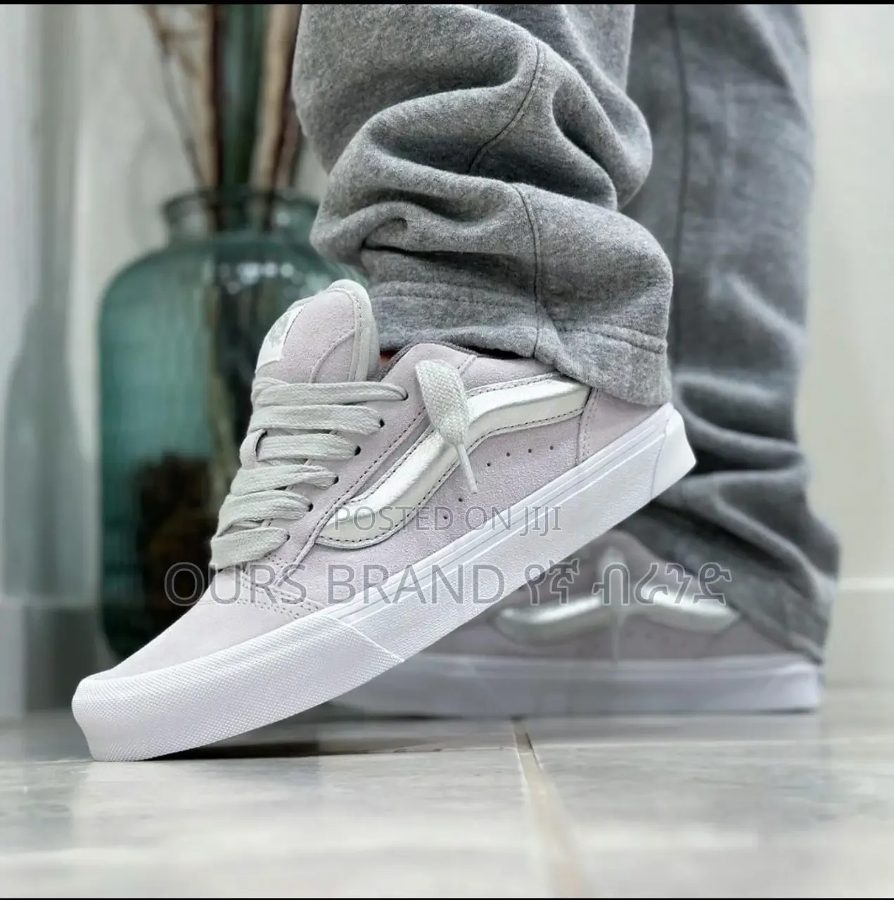 Master Quality Vans Knu Skool Men's Metallic Silver