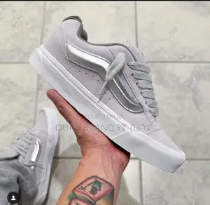 Master Quality Vans Knu Skool Men's Metallic Silver