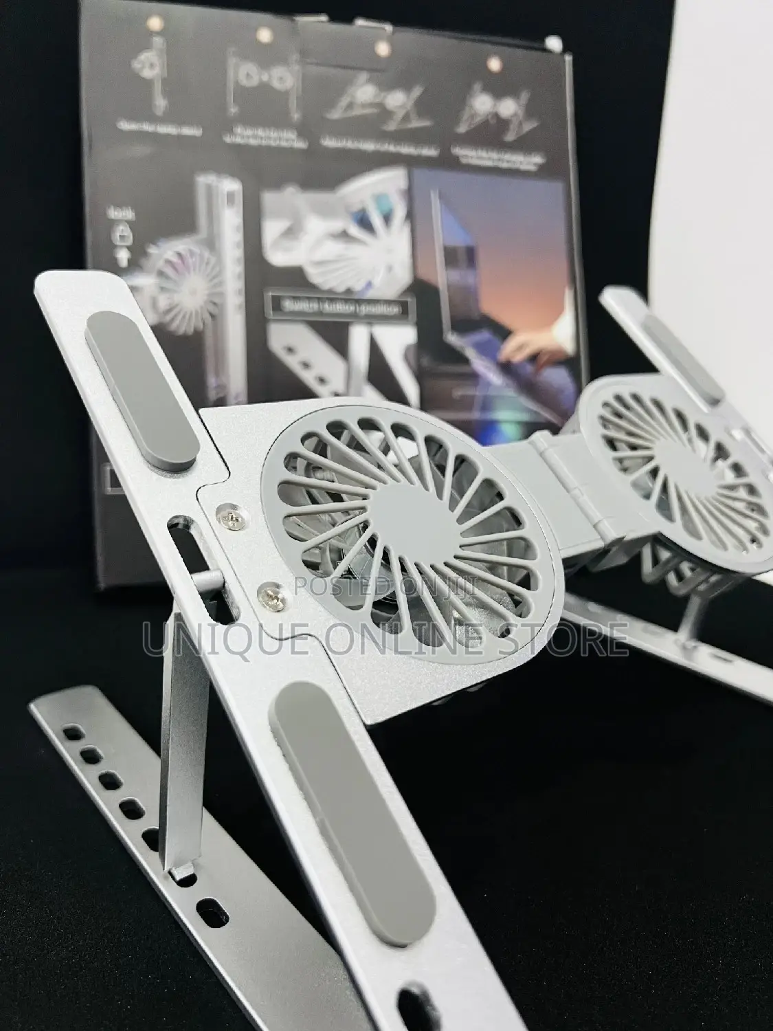 Laptop Cooler Stand With Led Dual Fan