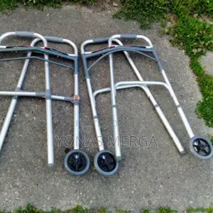 Photo - Portable Standing Walking Frame With Adjustable Height, 2