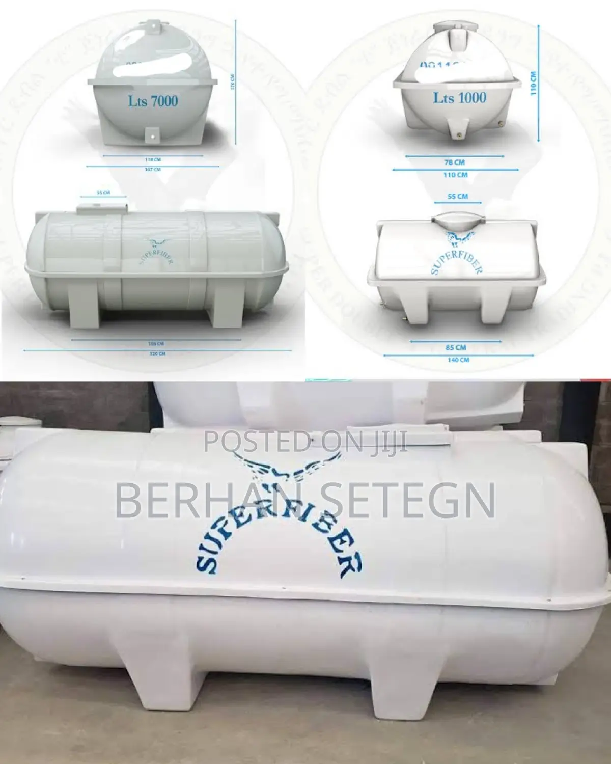 ሱፐር የውሀ ሮቶ ፋብሪካ Super Fiber Water Tanker