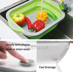 Foldable Multi-Function Chopping Board/Washing Bowl