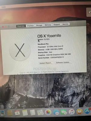 Laptop Apple MacBook Pro 2012 4GB Intel Core I5 SSD 128GB