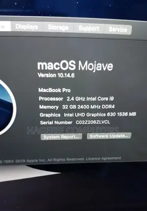 New Laptop Apple MacBook Pro 2019 32GB Intel Core i9 SSD 1T