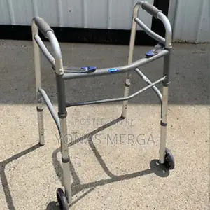 Folding Walker With Wheels (Double Button) - Orginal Made