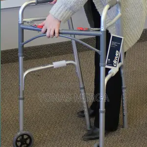 Walker _2 Wheels Lightweight Aluminium Folding Zimmer Walker