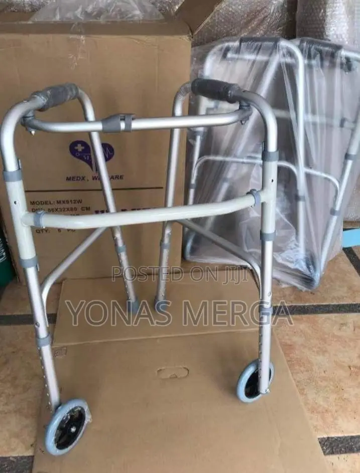 Folding Walker With 5 Inches Wheels,Adjustable Height_media6