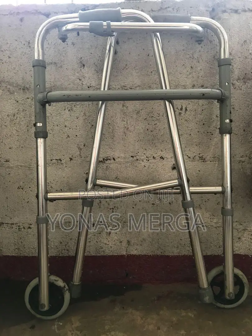 Folding Walker With 5 Inches Wheels,Adjustable Height_media6