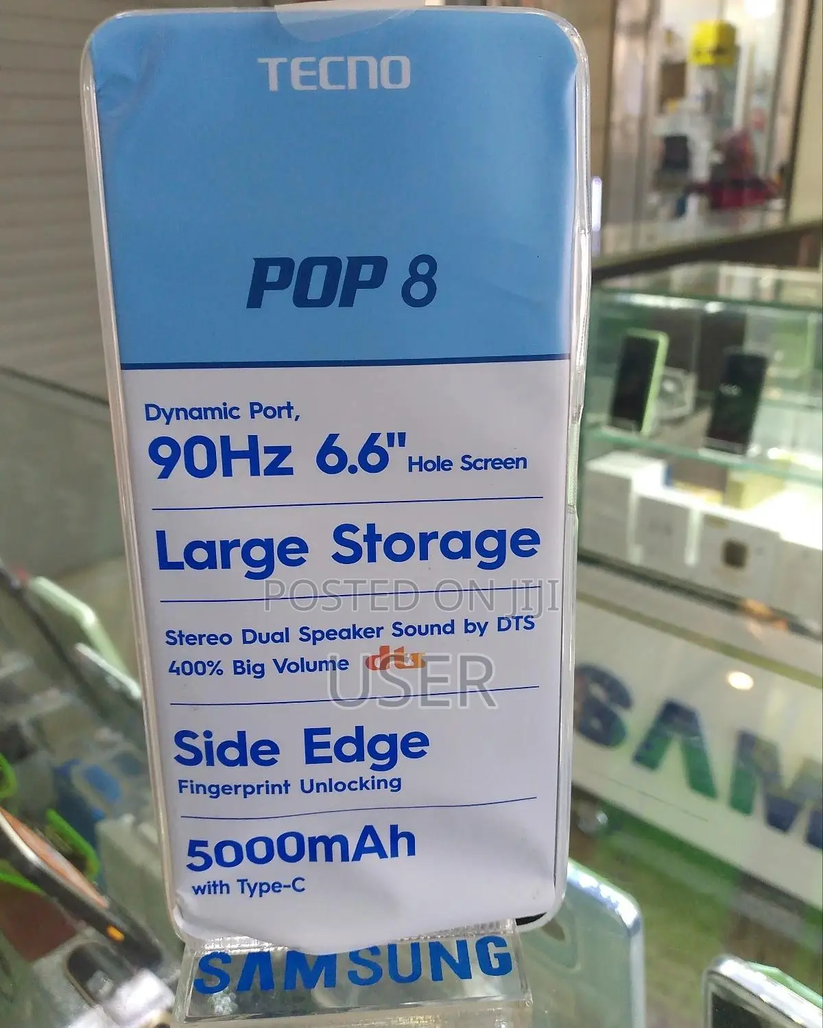 New Tecno Pop 8 64 GB Black