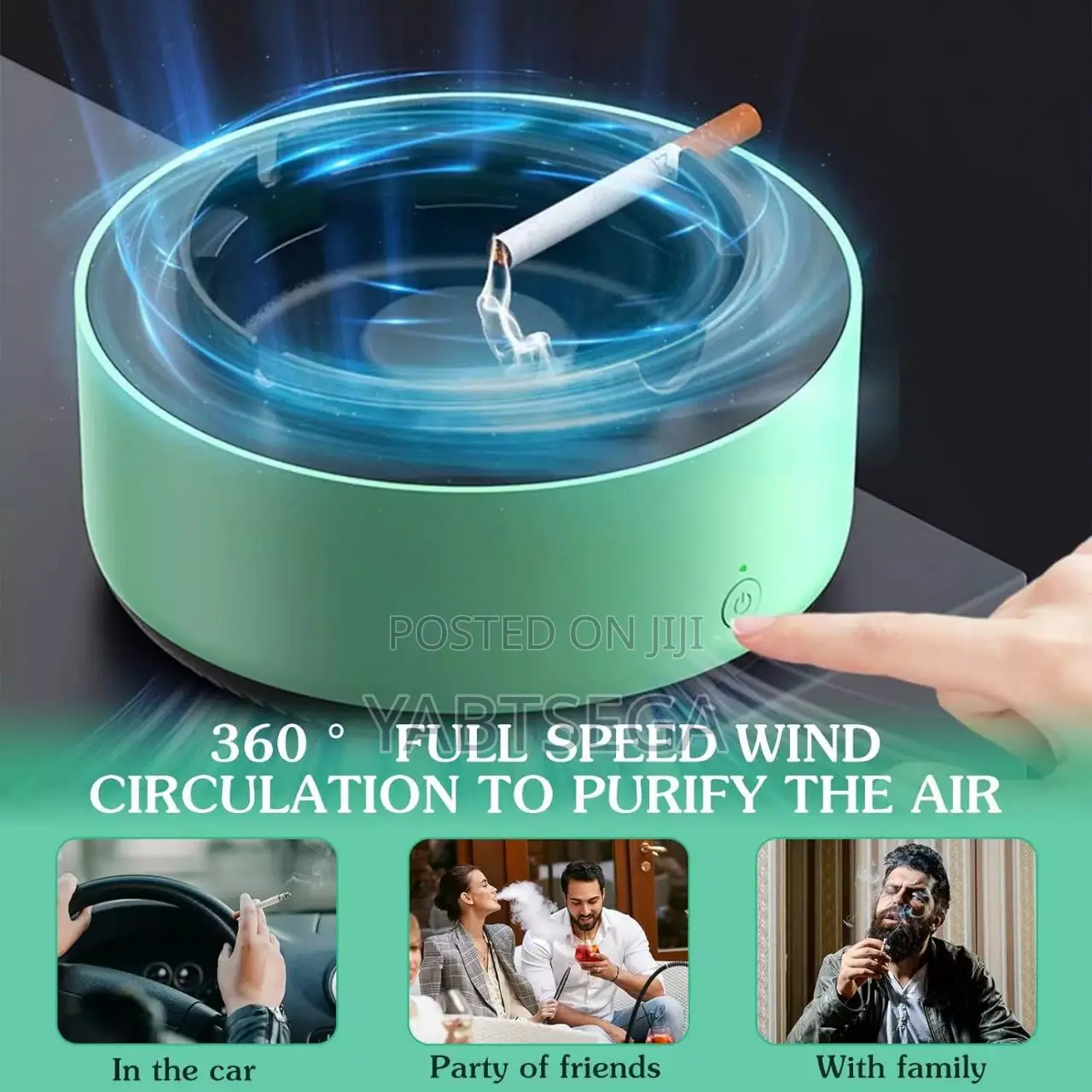 Smokeless Ashtray With Air Purifier