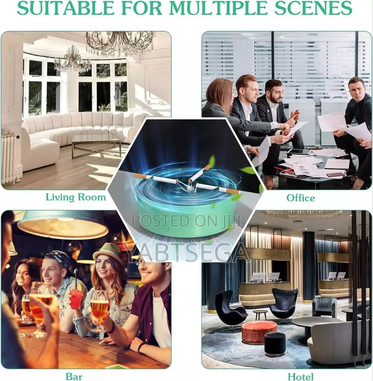 Smokeless Ashtray With Air Purifier