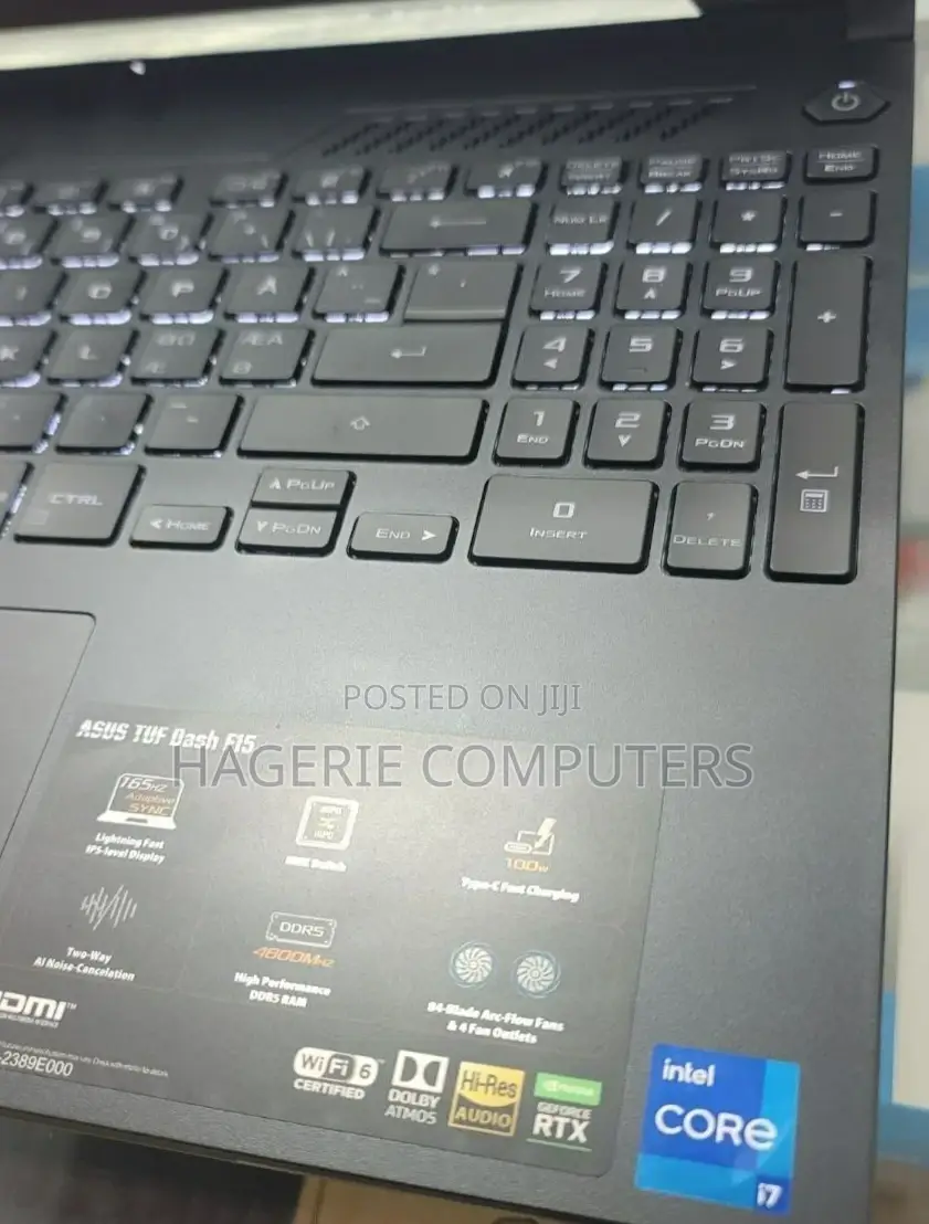 New Laptop Asus TUF Dash F15 16GB Intel Core I7 SSD 512GB