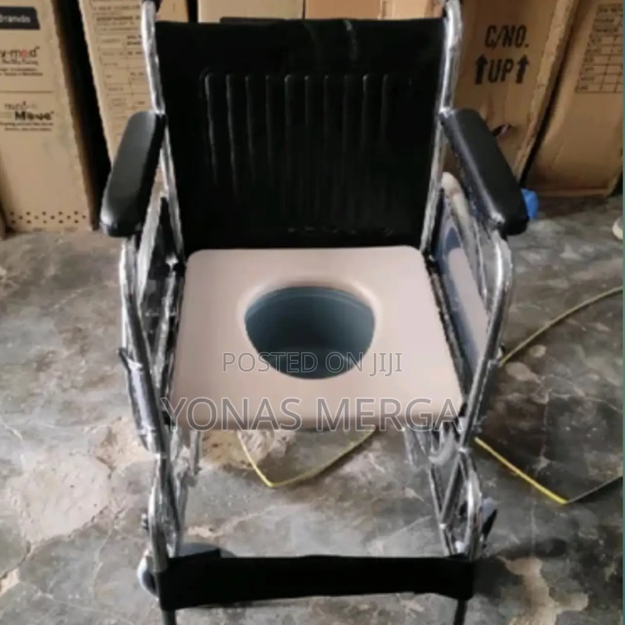 Commode Toilet/Shower Wheelchair Safety Frame Rails Max150kg