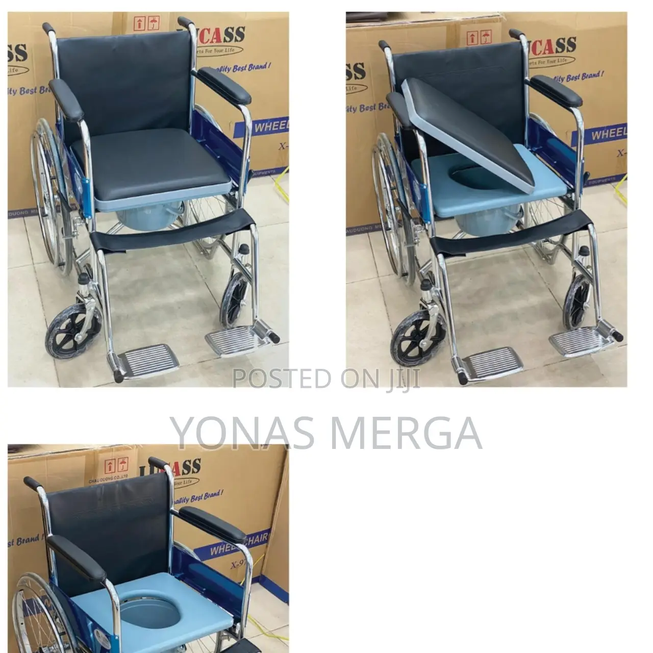 Toilet_commode Uphealthy Wheelchair UH809J (With Handbrake)