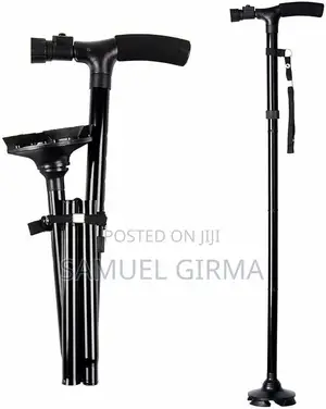 Adjustable Anti- Slip Walking Stick With Led Light