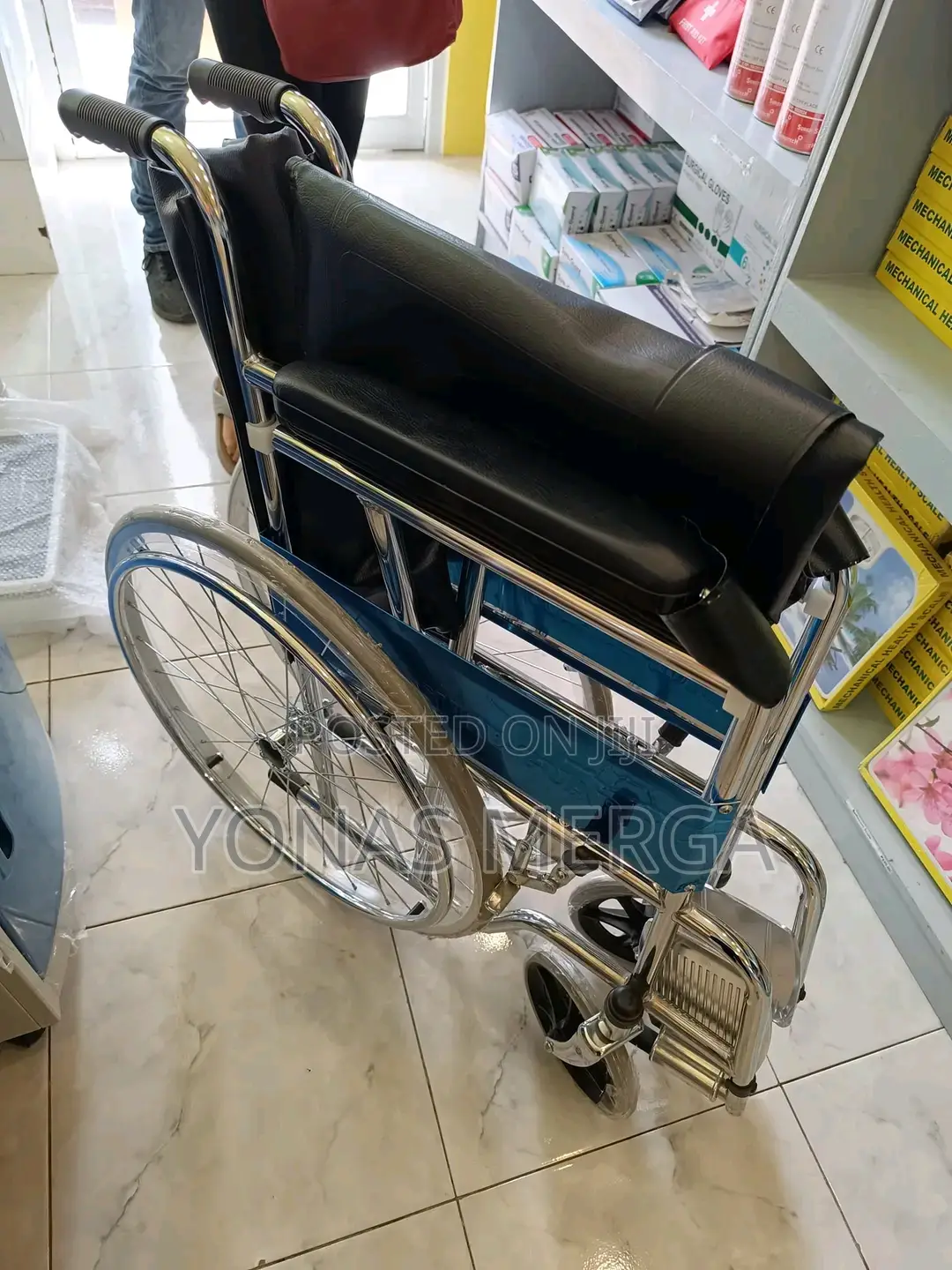 Wheelchair Detachable Wheelchair Folding _Drop Back Handle