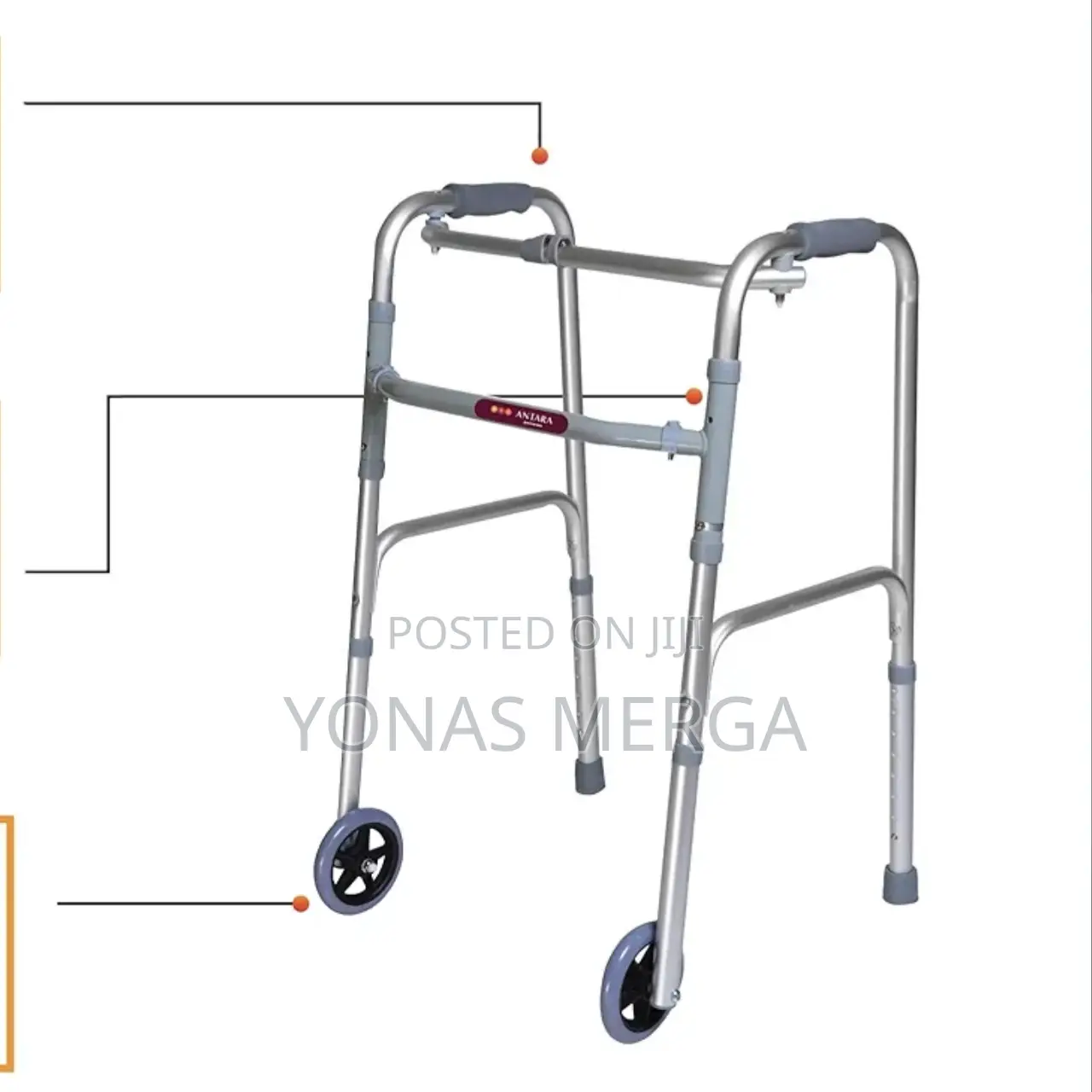 Walker Offers Front Wheel Support for Ease in Mobility