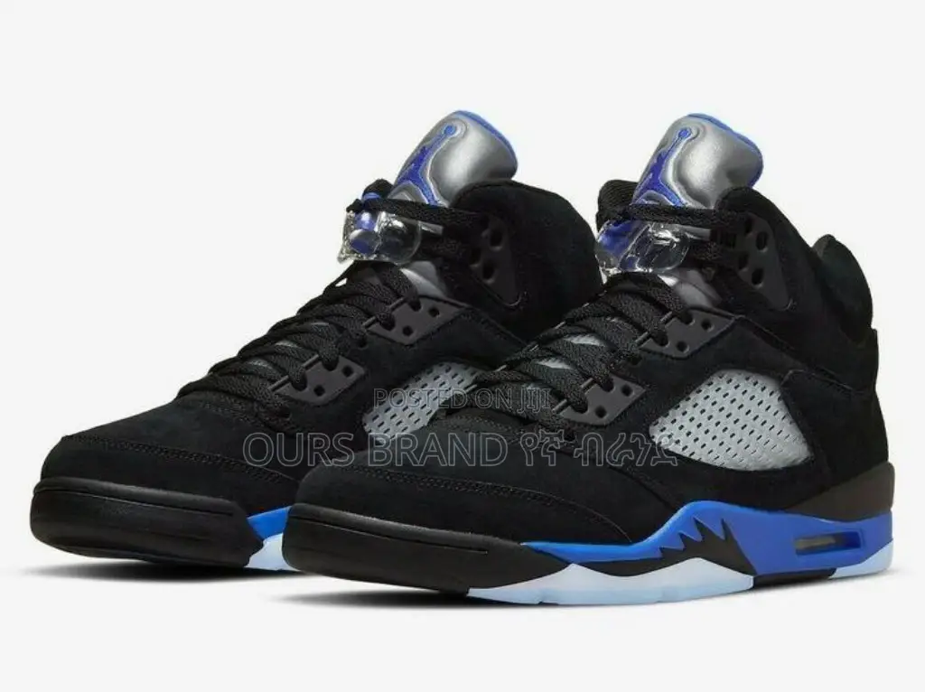 Air Jordan 5racer Blue" High Shoes for Men's
