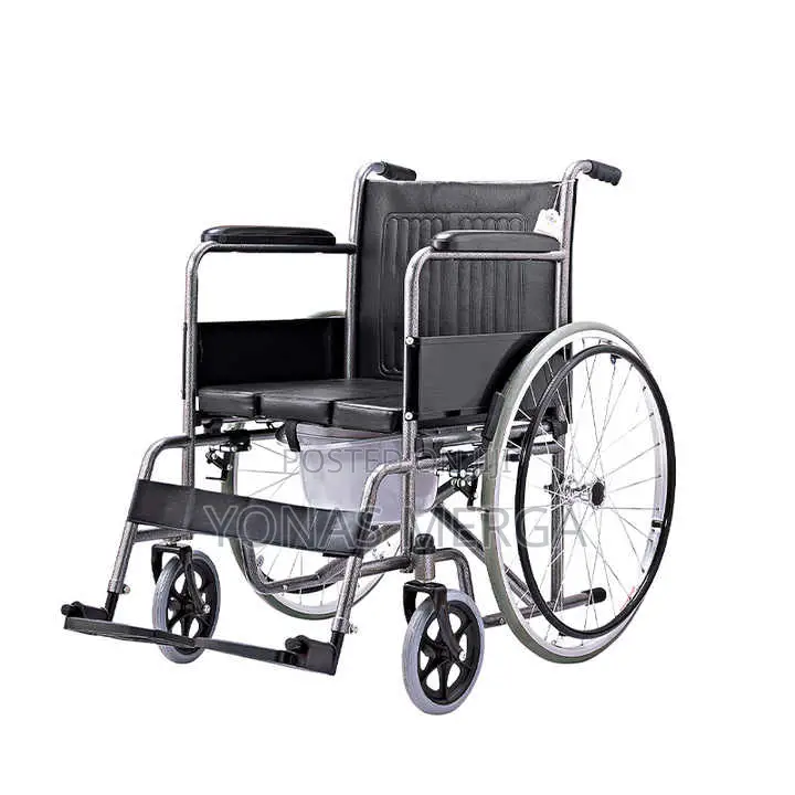 3-in-1 Steel Folding Bedside Commode, Commode Chair