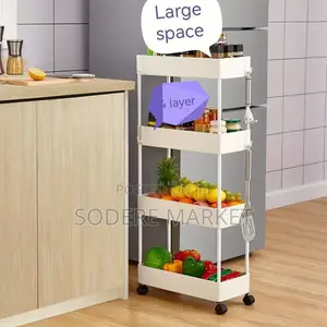 4 Tier Moveable Storage Rack