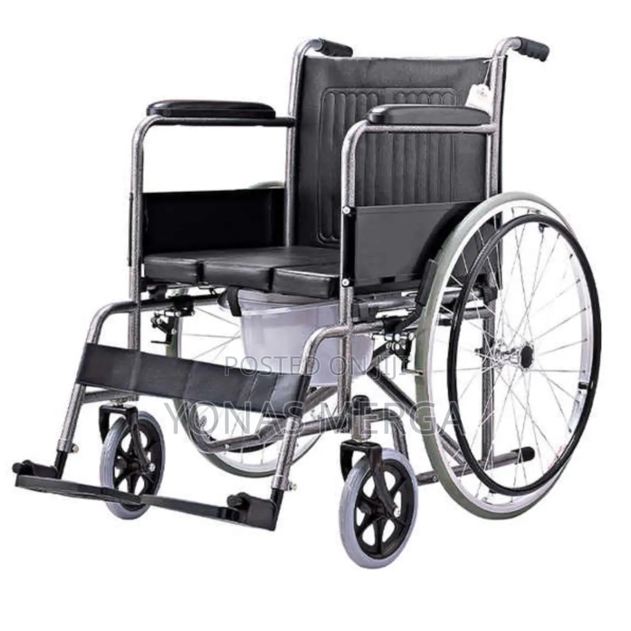 Popo Wheelchair Portable Black_load 150kg Push Type Adult