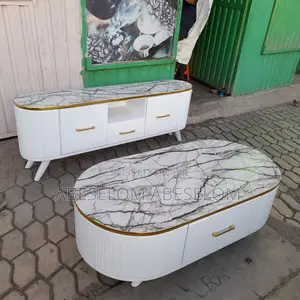 Photo - 1,50 Cm ቲቪ እስታንድ እና ጠረጴዛ