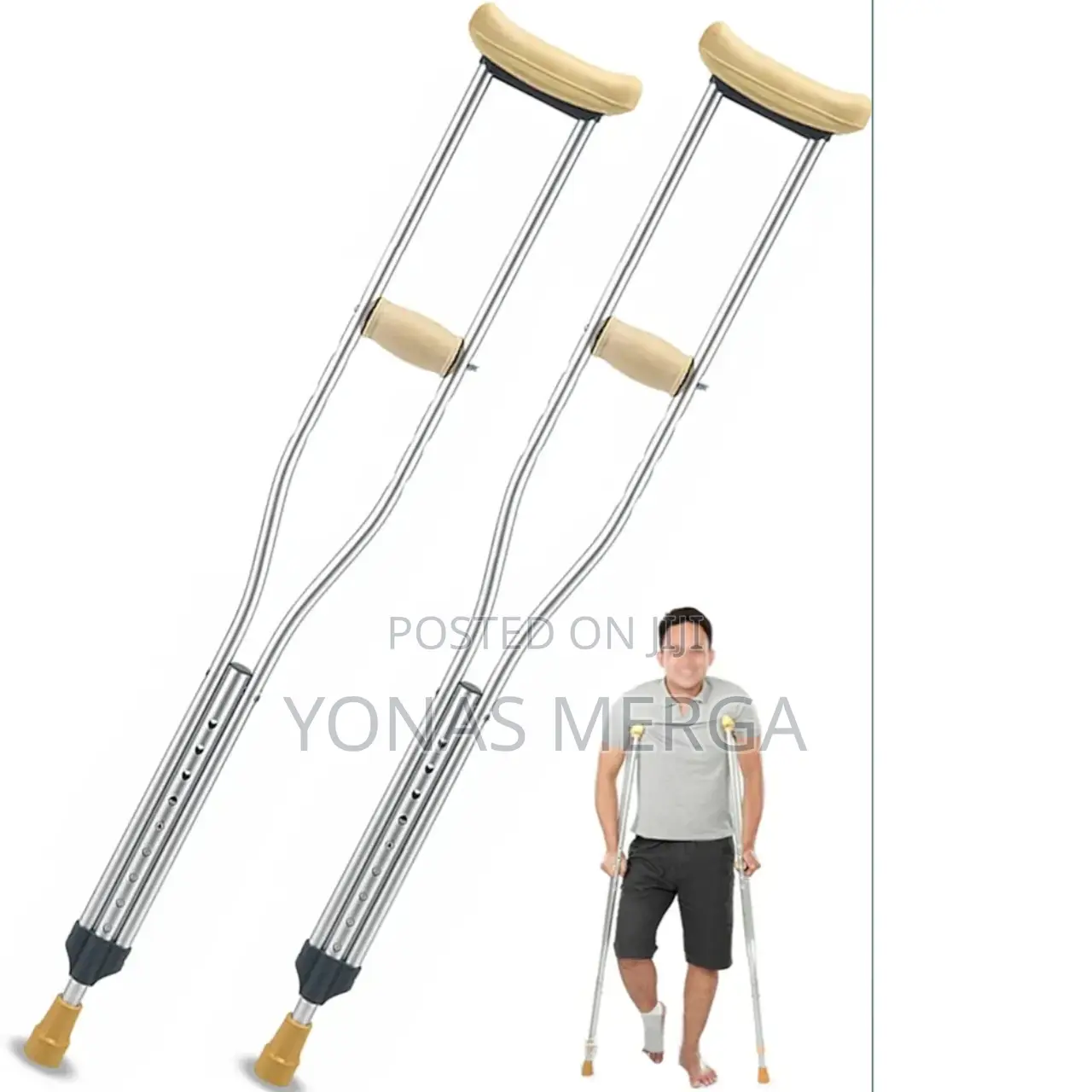 SMARTCARE Under Arm Auxiliary Crutch: Compact Adjustable