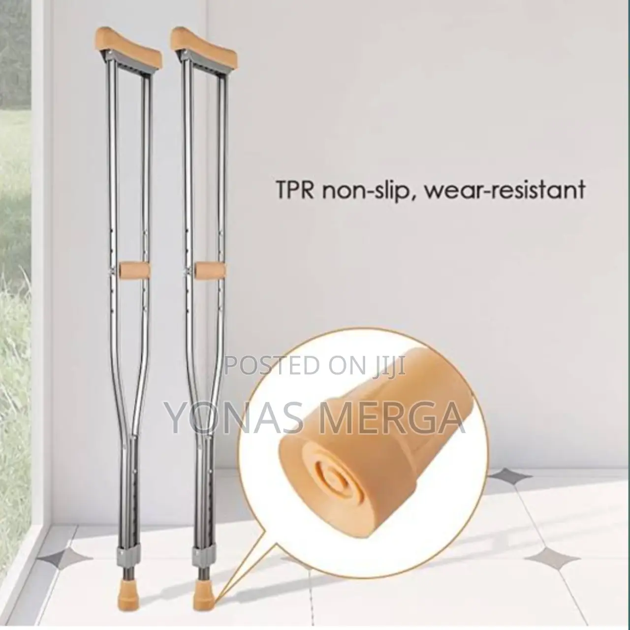 Crutches Ergonomic Crutches,Using TPR Material Underarm Pads