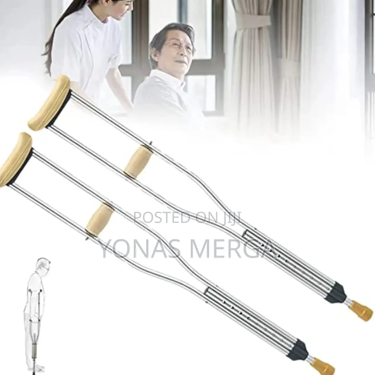 Standard Aluminum Axillary Crutches_provide Strong Support