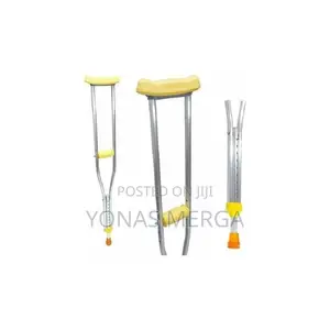 Crutch With Comfortable Underarm Pad Handgrip, Gray Youth