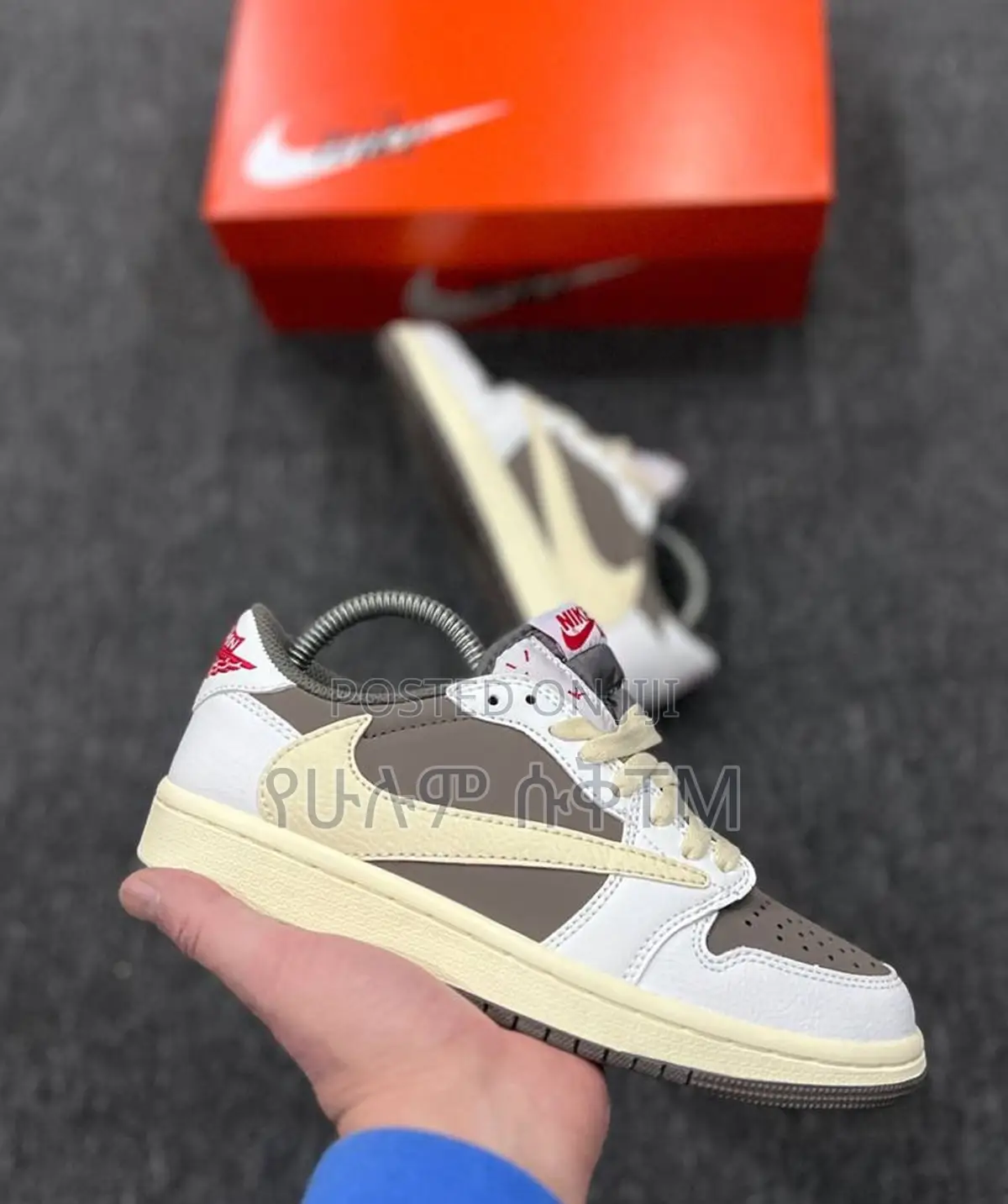 Womens Air Jordan 1 Low X Travis Scott’ Reverse Mocha’ Shoes